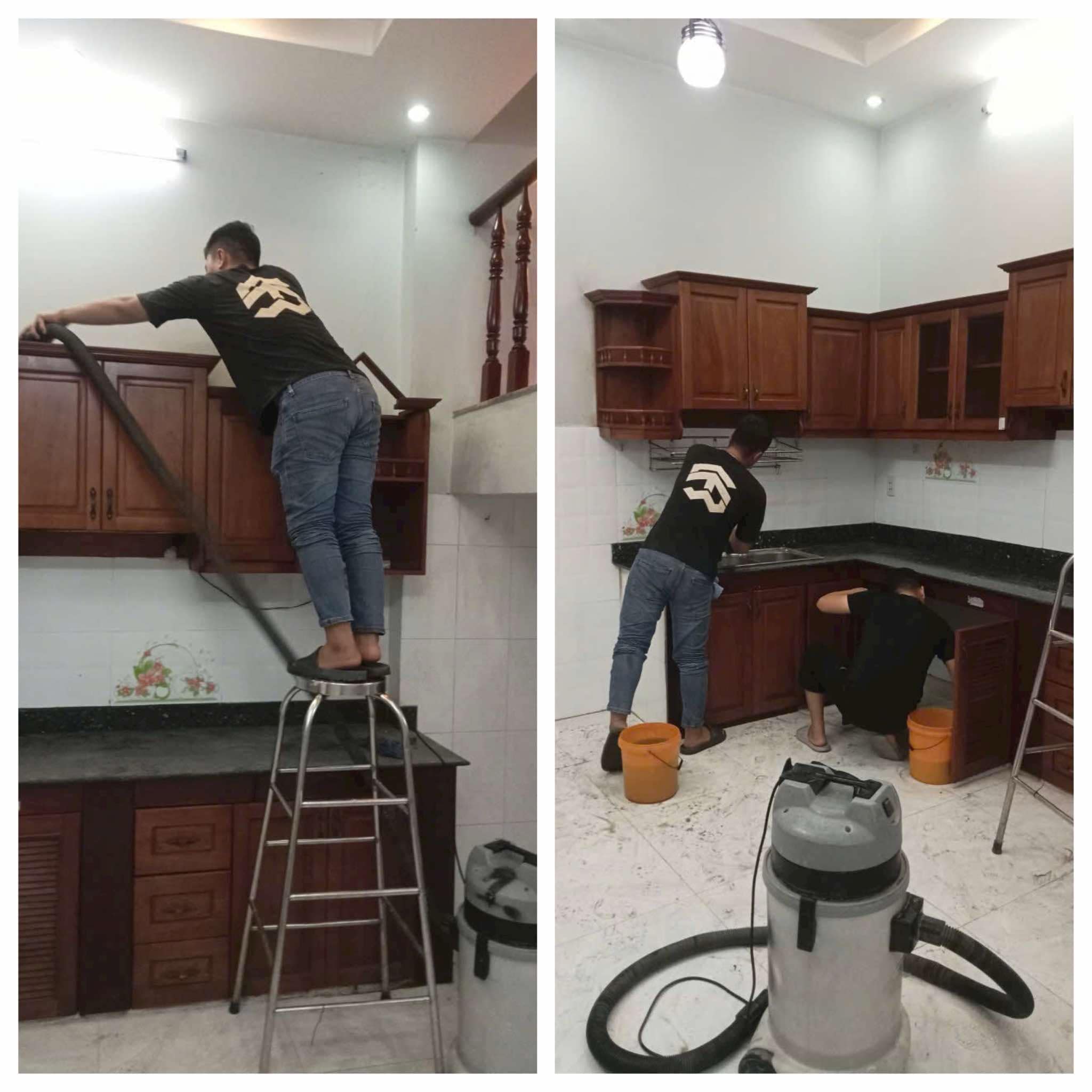vệ sinh khu vực bếp